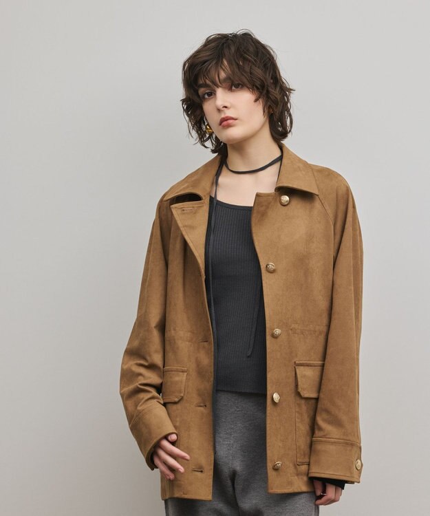 GRACE CONTINENTAL カバーオールジャケット キャメル