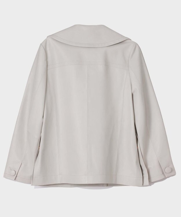 GRACE CONTINENTAL ラムレザーＰコート キナリ