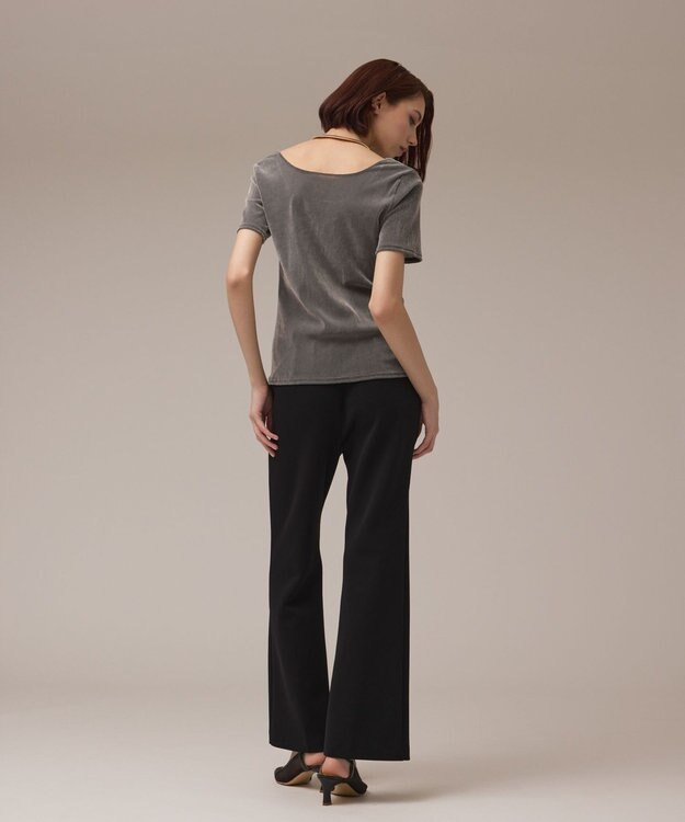 GRACE CONTINENTAL フレアカットパンツ ブラック