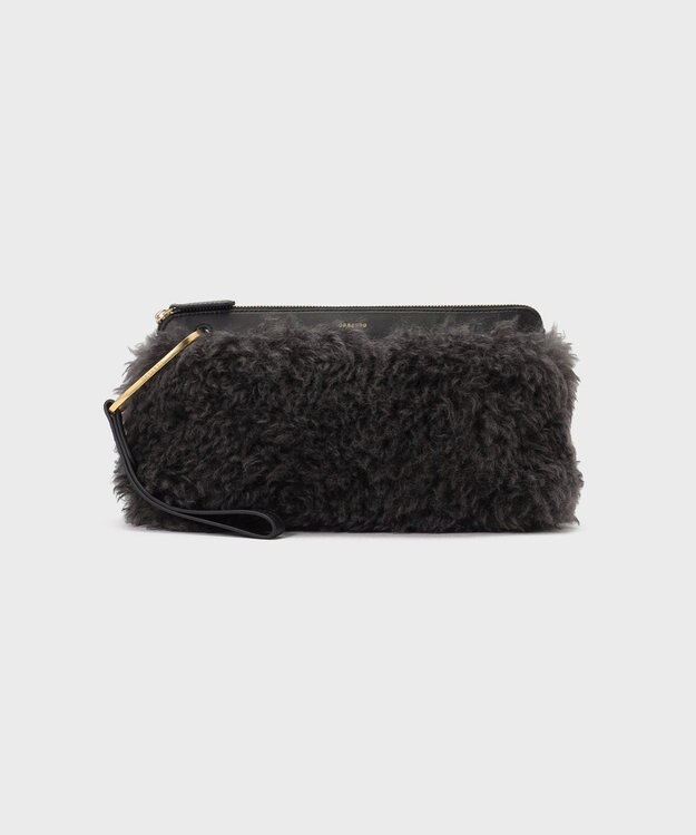 GRACE CONTINENTAL ORSETTO MORBIDO BAG ブラック