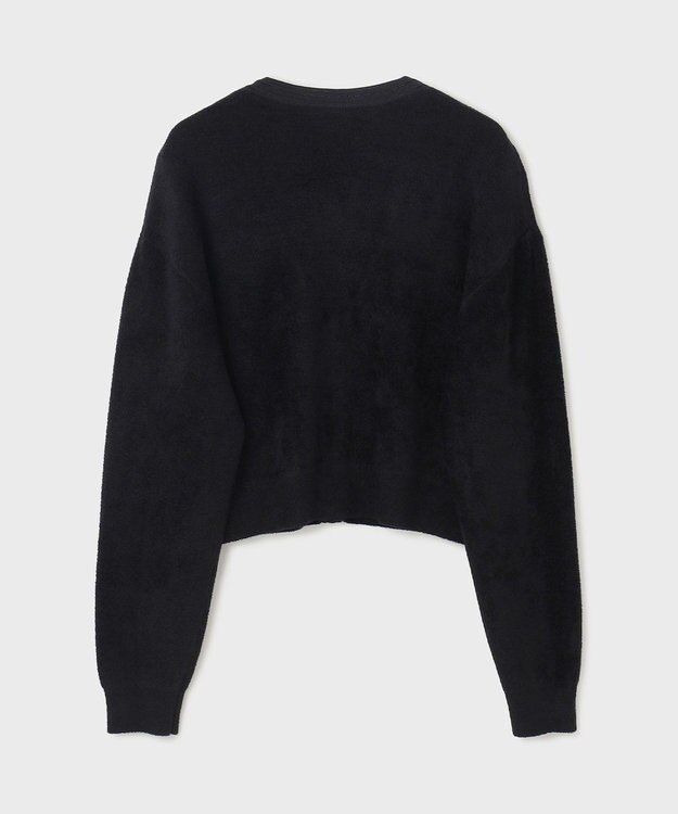 GRACE CONTINENTAL モールニットカーディガン ブラック