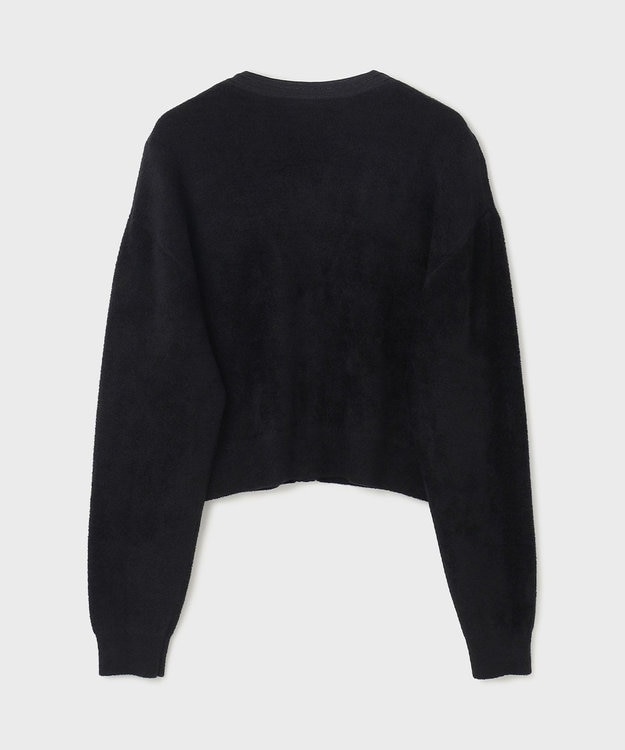 GRACE CONTINENTAL モールニットカーディガン ブラック