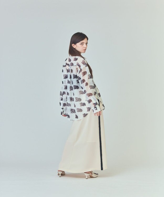 GRACE CONTINENTAL シアーCatブラウス キナリ