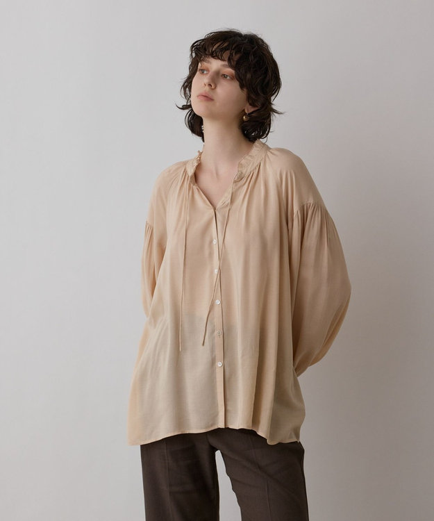 GRACE CONTINENTAL レースキャミ付カフタンブラウス ピンク