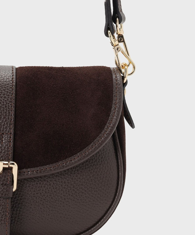GRACE CONTINENTAL BIANCHINI スウェードバッグ ブラウン