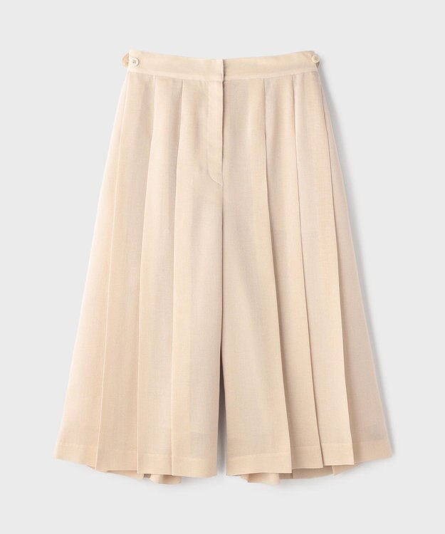 GRACE CONTINENTAL プリーツキュロットパンツ ベージュ