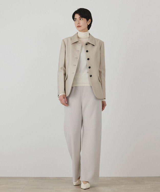 GRACE CONTINENTAL バイアスパンツ グレー