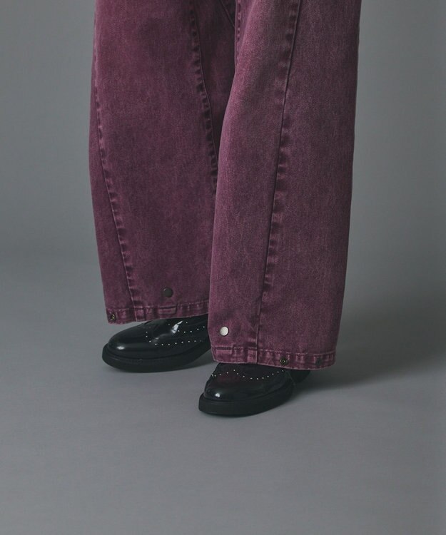 GRACE CONTINENTAL ラップ2wayデニムパンツ ボルドー