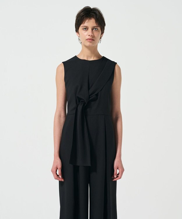 GRACE CONTINENTAL リボンサロペット ブラック