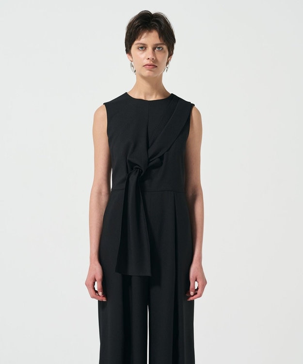 GRACE CONTINENTAL リボンサロペット ブラック