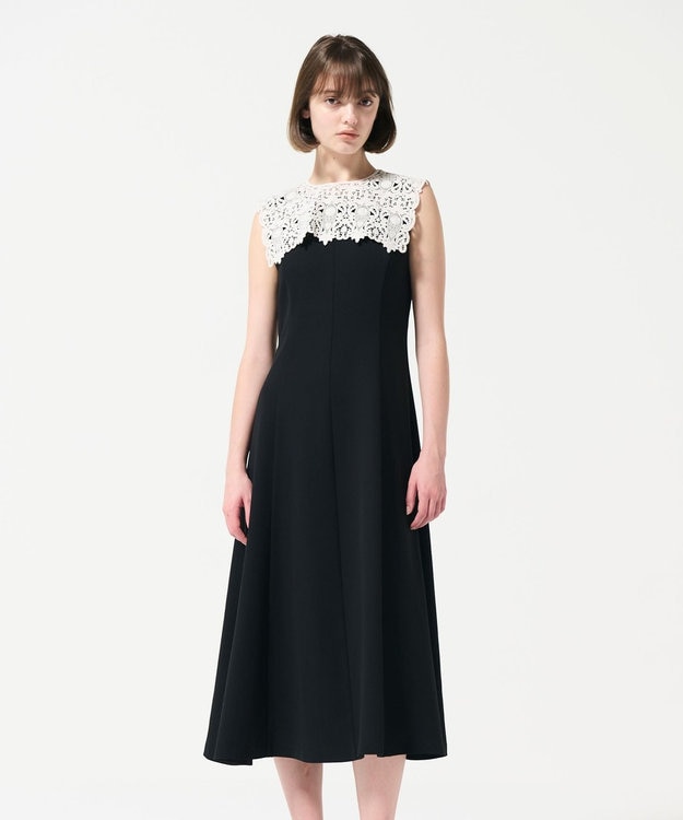 【新品】グレースコンチネンタル　ダイヤグラム　ミンクボンボンドレス 刺繍レースドレス / GRACE CONTINENTAL | GRACE CONTINENTAL