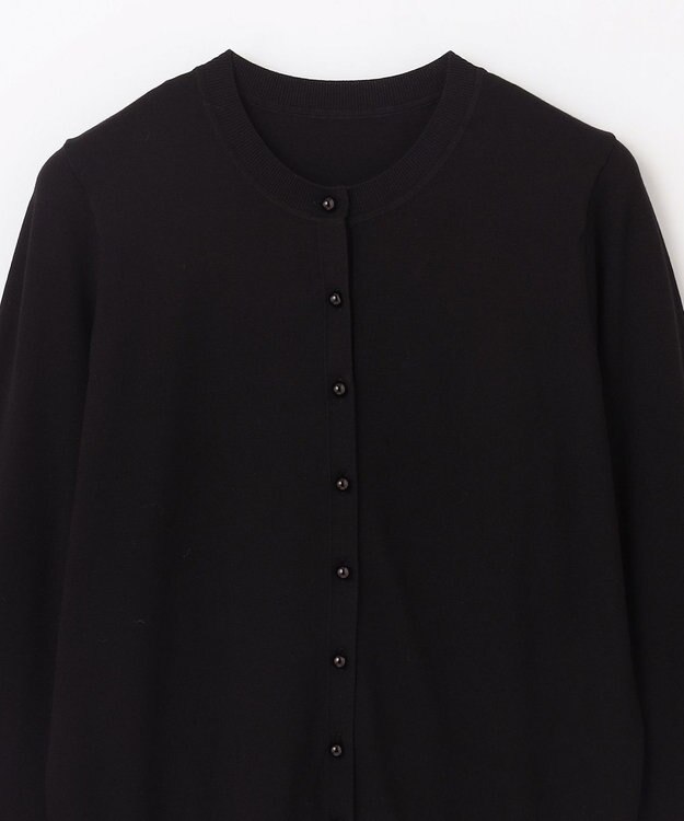 GRACE CONTINENTAL クルーニットカーディガン ブラック