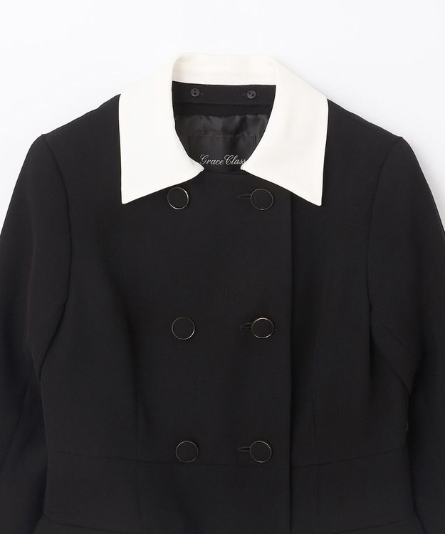 GRACE CONTINENTAL クレリックコートドレス ブラック
