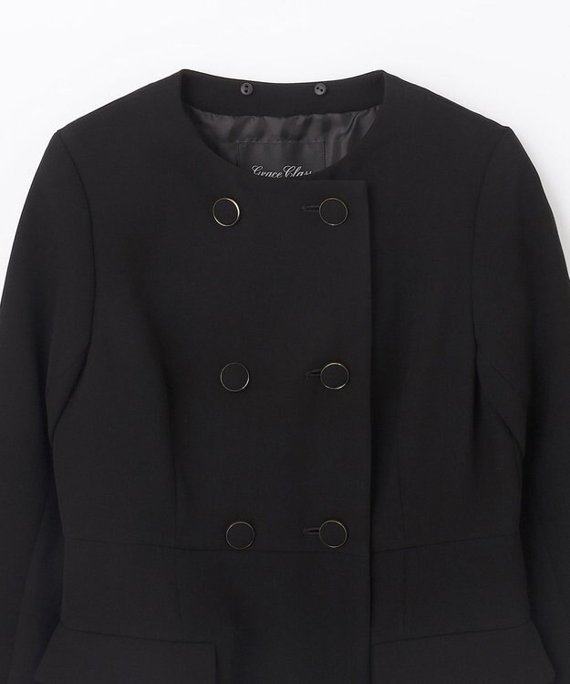 GRACE CONTINENTAL クレリックコートドレス ブラック