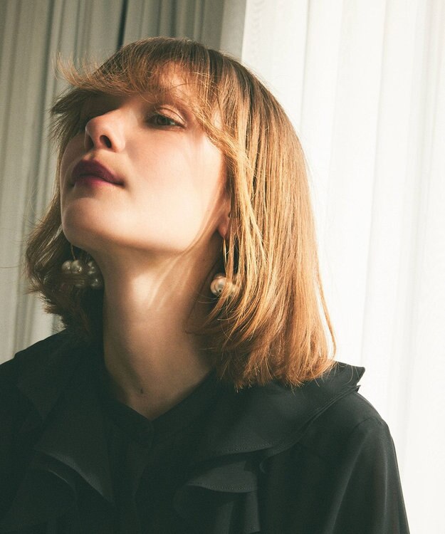 GRACE CONTINENTAL MOY paris Aria ピアス ホワイト