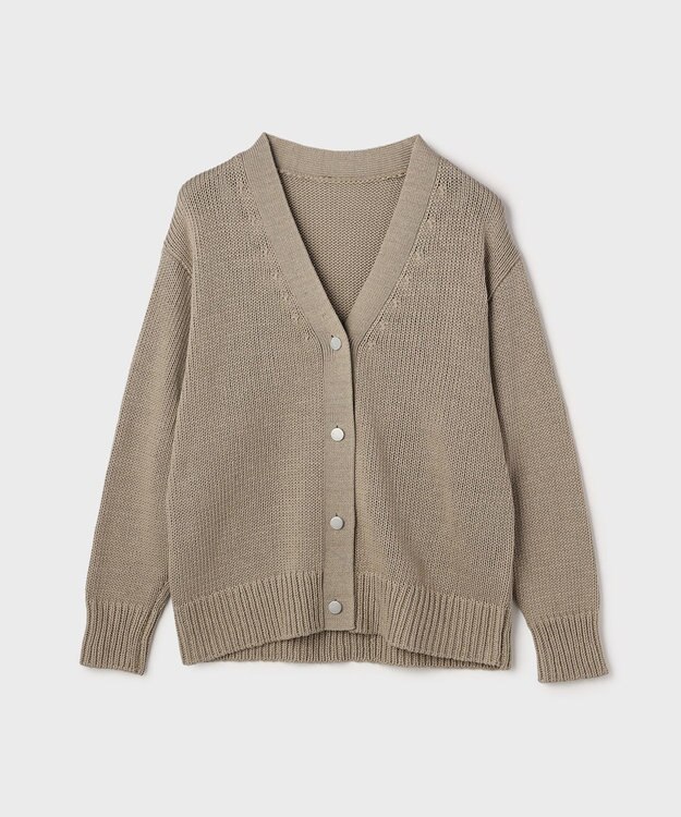 GRACE CONTINENTAL リリヤーンニットカーディガン カーキ