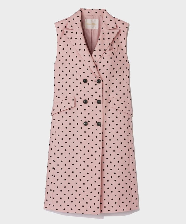 GRACE CONTINENTAL ドットジレドレス ピンク