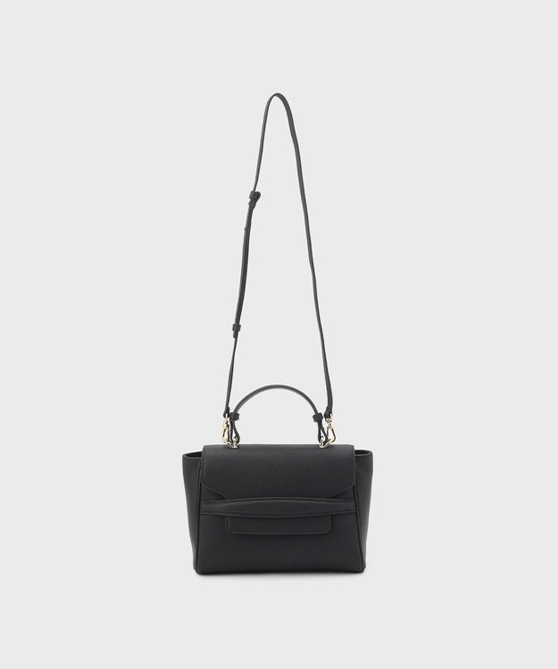 GRACE CONTINENTAL フラップショルダーバッグ ブラック