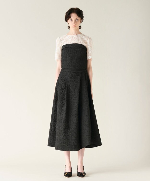 GRACE CONTINENTAL ビスチェsetワイドパンツ ブラック