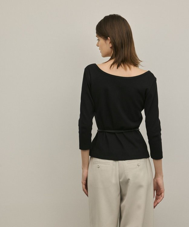 GRACE CONTINENTAL テレコカットトップ ブラック