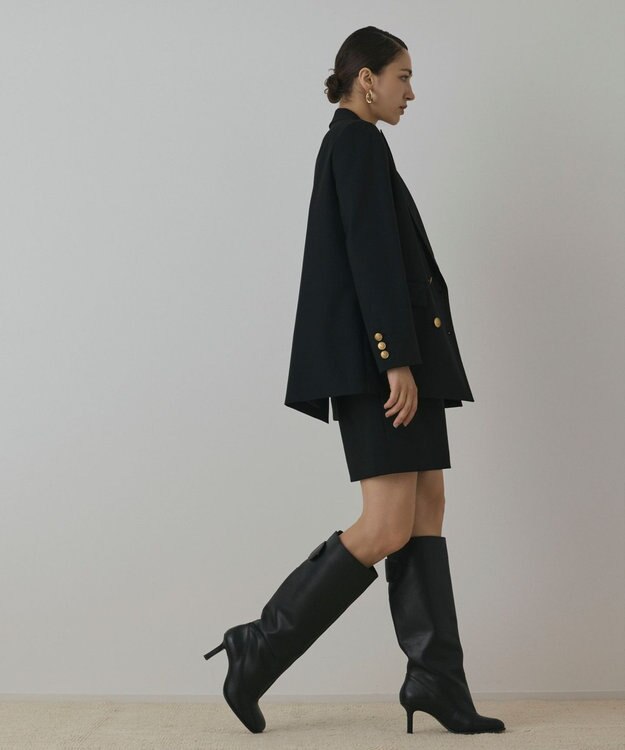 GRACE CONTINENTAL バックベンツダブルジャケット ブラック