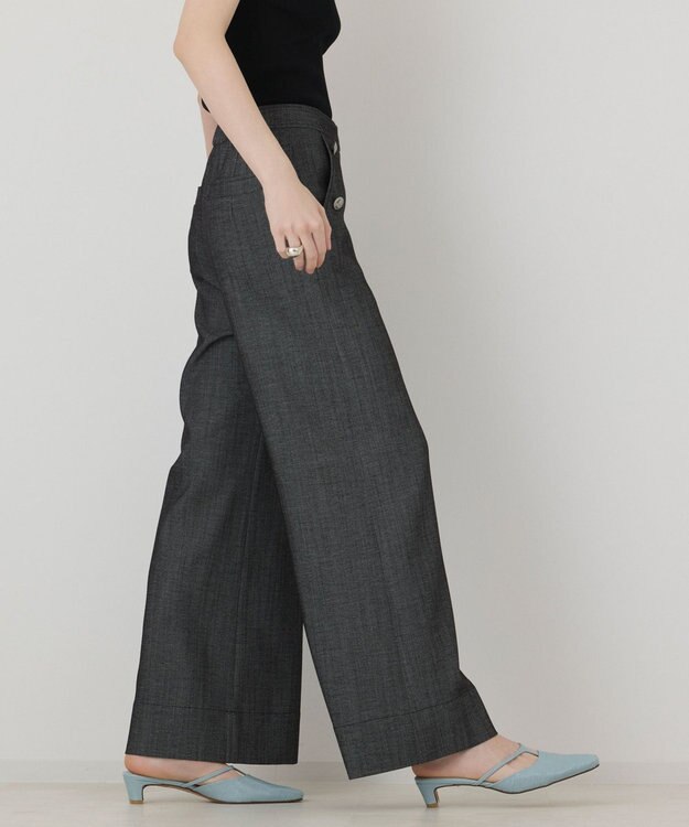 GRACE CONTINENTAL シャンブレーマリンパンツ グレー