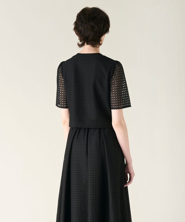 GRACE CONTINENTAL レースショートトップ ブラック