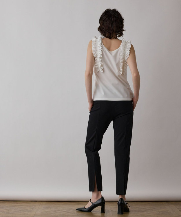 GRACE CONTINENTAL フリルカットトップ ホワイト