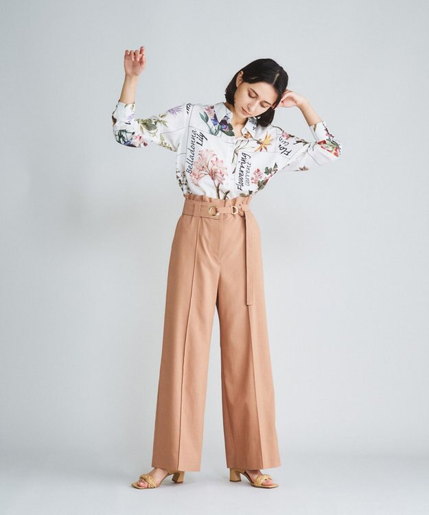 GRACE CONTINENTALグレースコンチネンタルリングベルトワイドパンツ リングベルトワイドパンツ / GRACE CONTINENTAL | GRACE