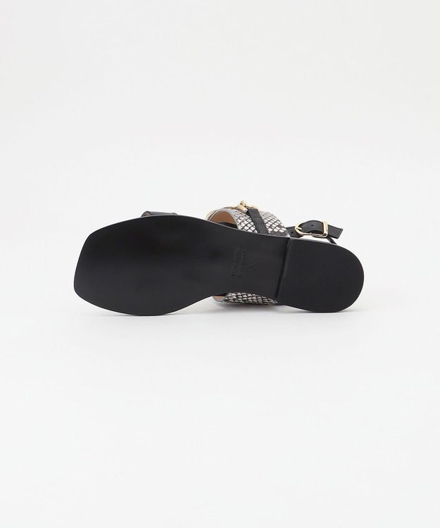 GRACE CONTINENTAL CORSO ROMA パイソンサンダル ブラック