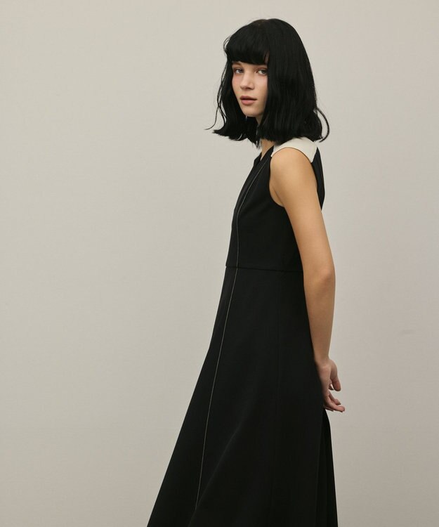 GRACE CONTINENTAL ジャージワンピース ブラック