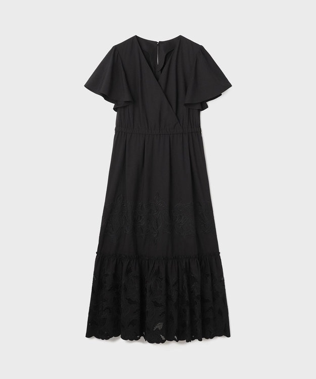 GRACE CONTINENTAL ワンピース　ドレス　ブラック カットワーク刺繍ワンピース / GRACE CONTINENTAL | GRACE CONTINENTAL