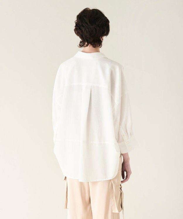 GRACE CONTINENTAL コクーンシルエットシャツ ホワイト