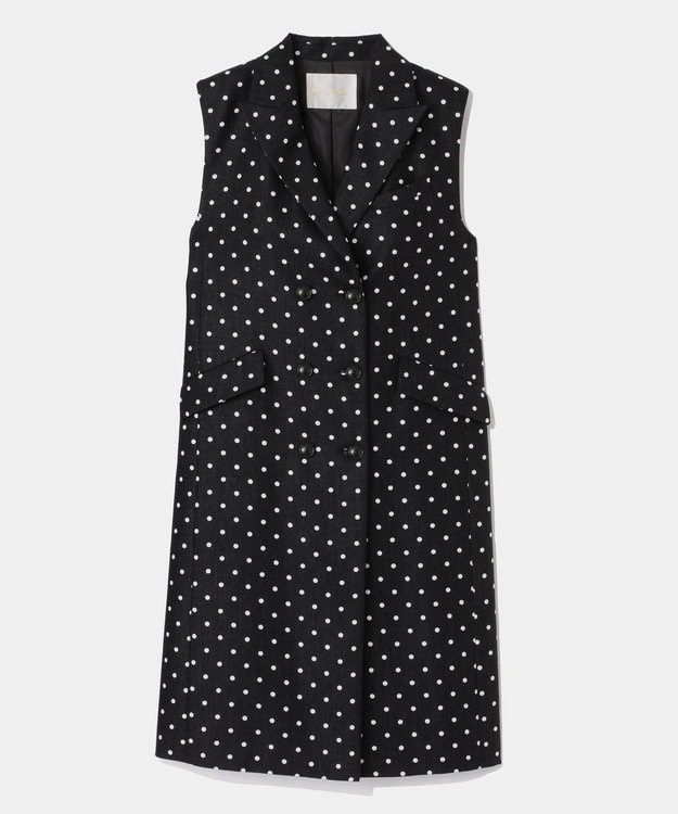 GRACE CONTINENTAL ドットジレドレス ブラック