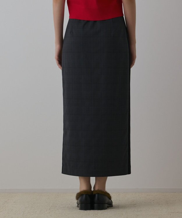 GRACE CONTINENTAL タックタイトスカート グレンチェック