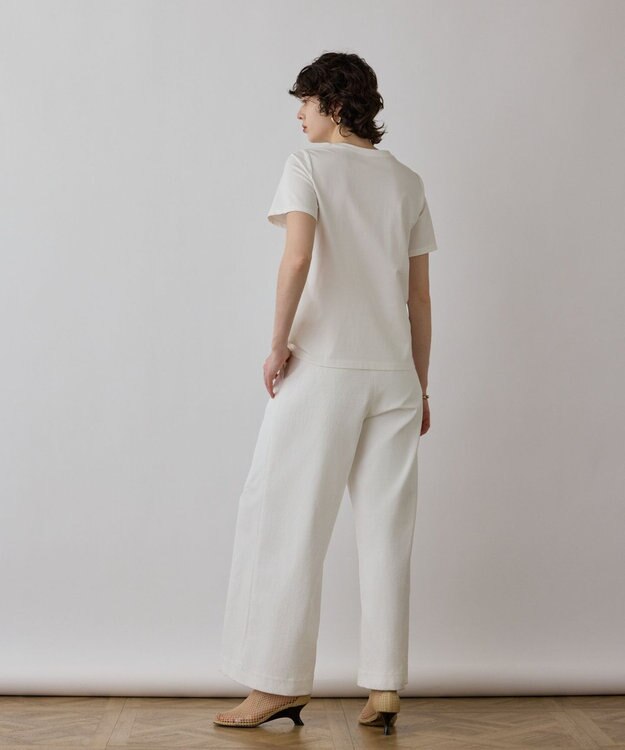 GRACE CONTINENTAL スカーフプリントコンビトップ キナリ