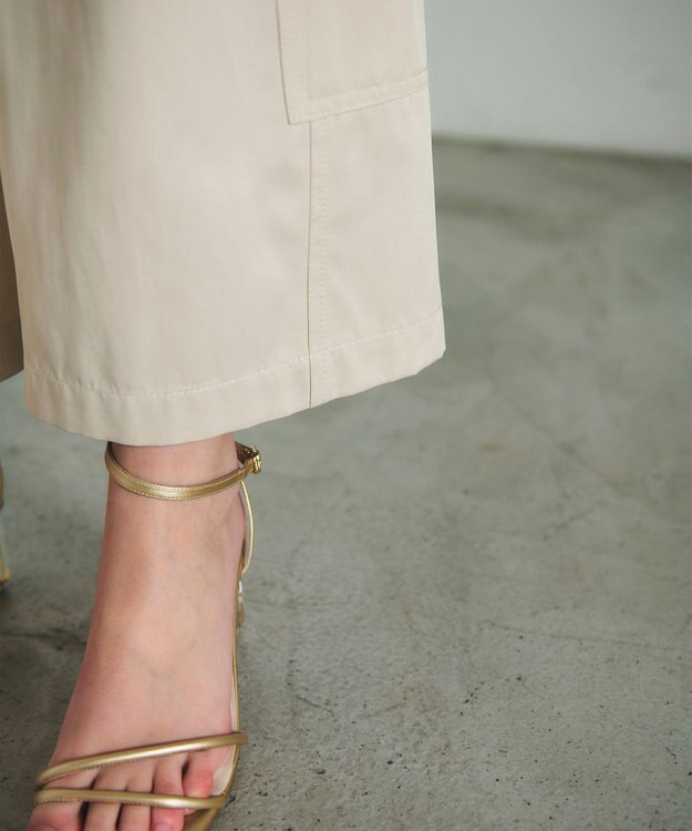 GRACE CONTINENTAL アシンメトリーワークパンツ ベージュ