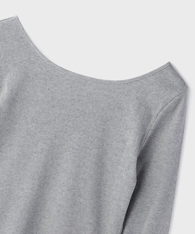 GRACE CONTINENTAL ウ－ルコットンテレコトップ グレー