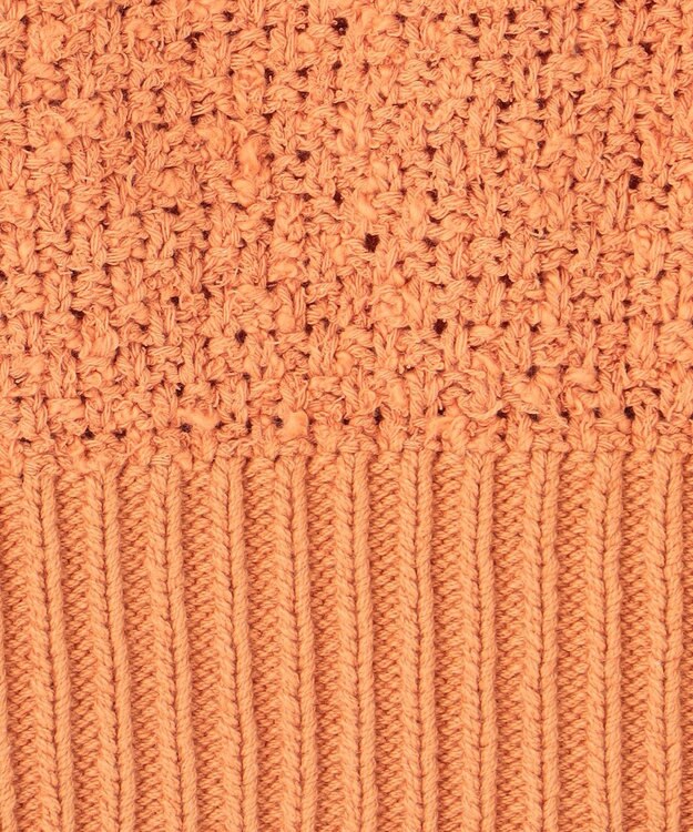 GRACE CONTINENTAL カノコショートニットトップ オレンジ