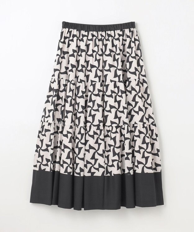 GRACE CONTINENTAL リボンプリントスカート キナリ