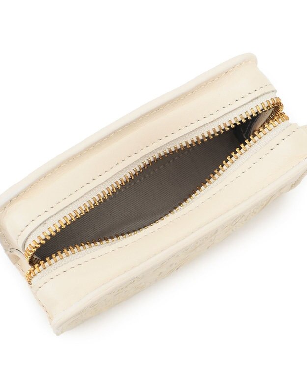 GRACE CONTINENTAL Zip mini pouch エクリュ