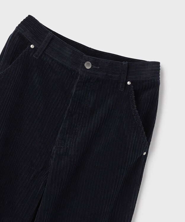 GRACE CONTINENTAL オヤココールフレアパンツ ネイビー