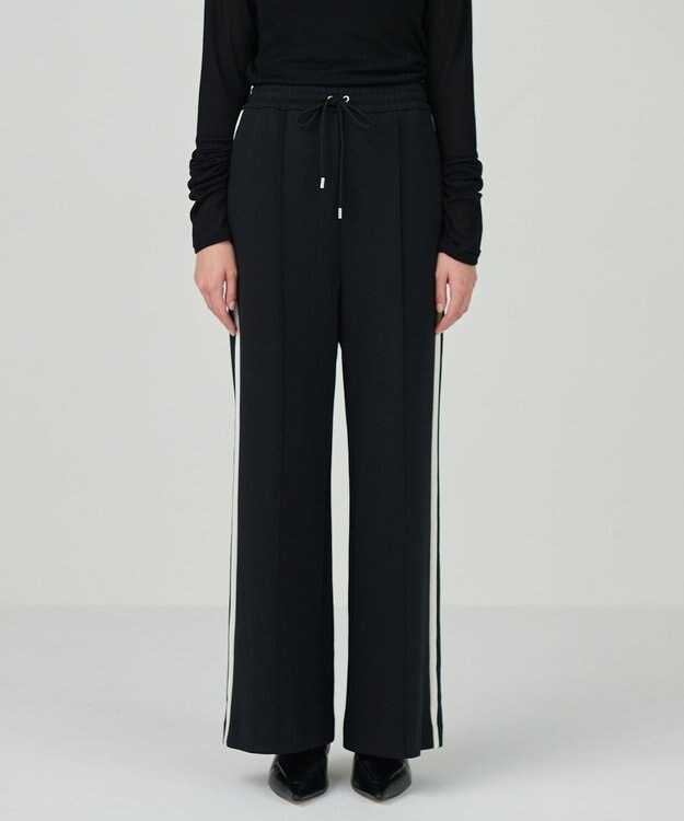 GRACE CONTINENTAL サイドラインポンチパンツ ブラック