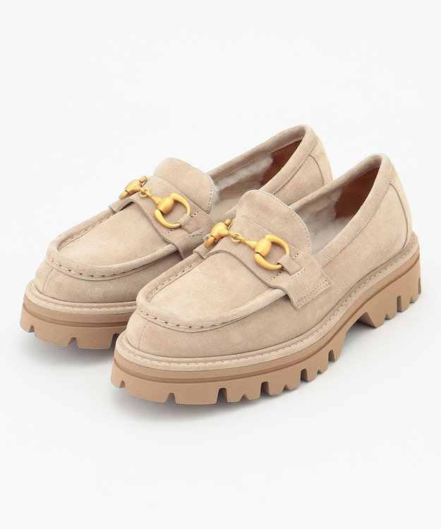 GRACE CONTINENTAL MARA BINI ビットローファー ベージュ