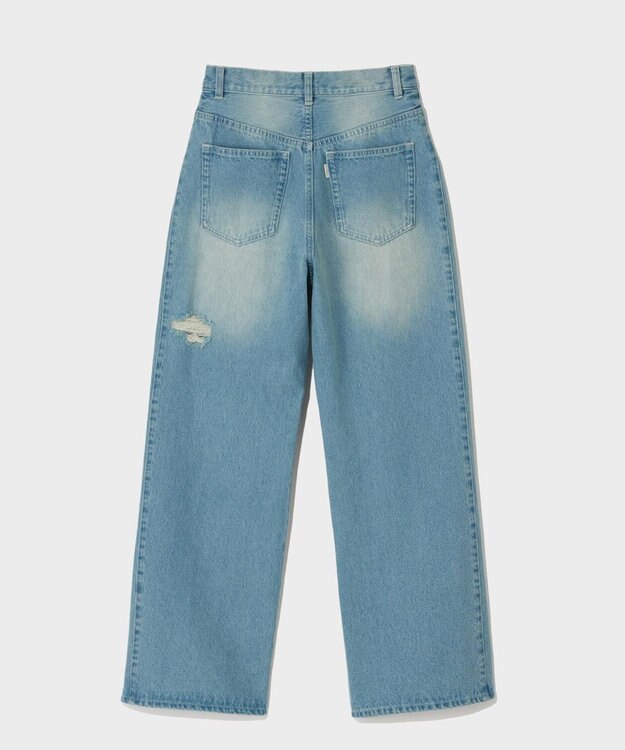 GRACE CONTINENTAL ドロストウエストデニムパンツ サックス