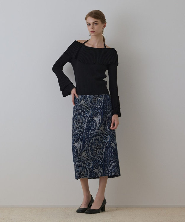 グレースコンチネンタル✨ジャガードskirt❤️ ジャガードタックスカート / GRACE CONTINENTAL | GRACE