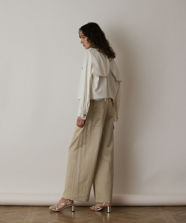 GRACE CONTINENTAL フードジップデニムジャケット キナリ