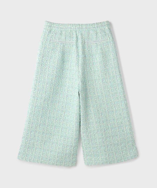 GRACE CONTINENTAL ツイードクロップドパンツ ミント