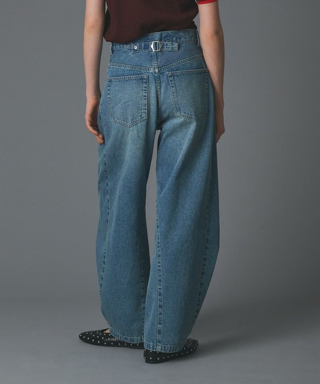 GRACE CONTINENTAL ラップ2wayデニムパンツ ブルー