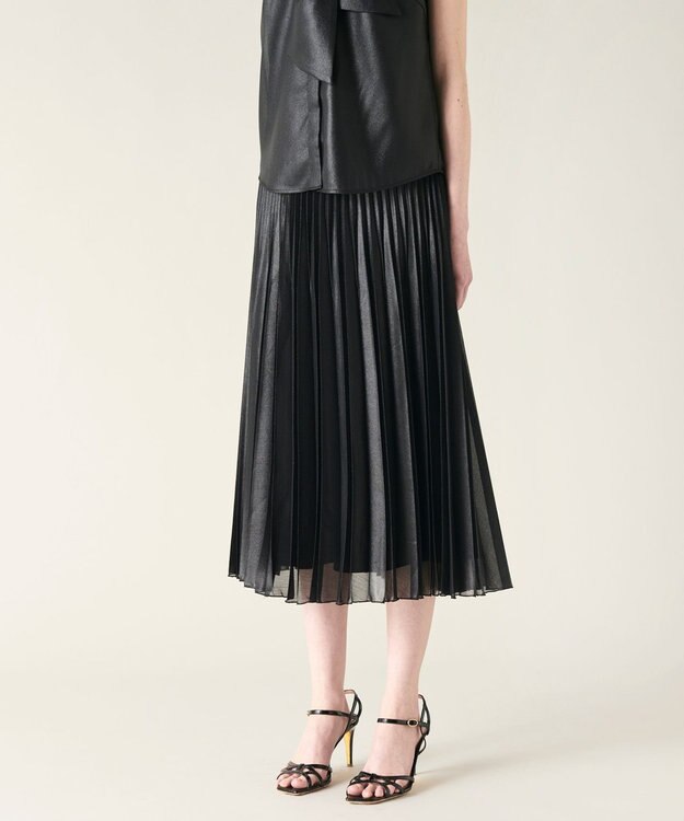 GRACE CONTINENTAL チンツプリーツスカート ブラック